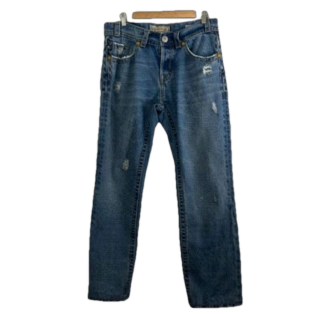 MEK Makaha Distressed Straight Leg Jeans